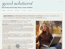 Tablet Screenshot of goodsolutions.com